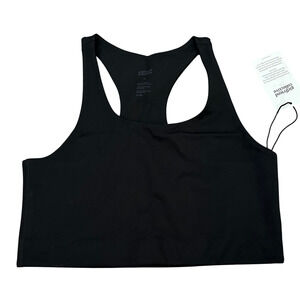 Girlfriend Collective Black Paloma Racerback Bra 1002 Size Medium New with tags